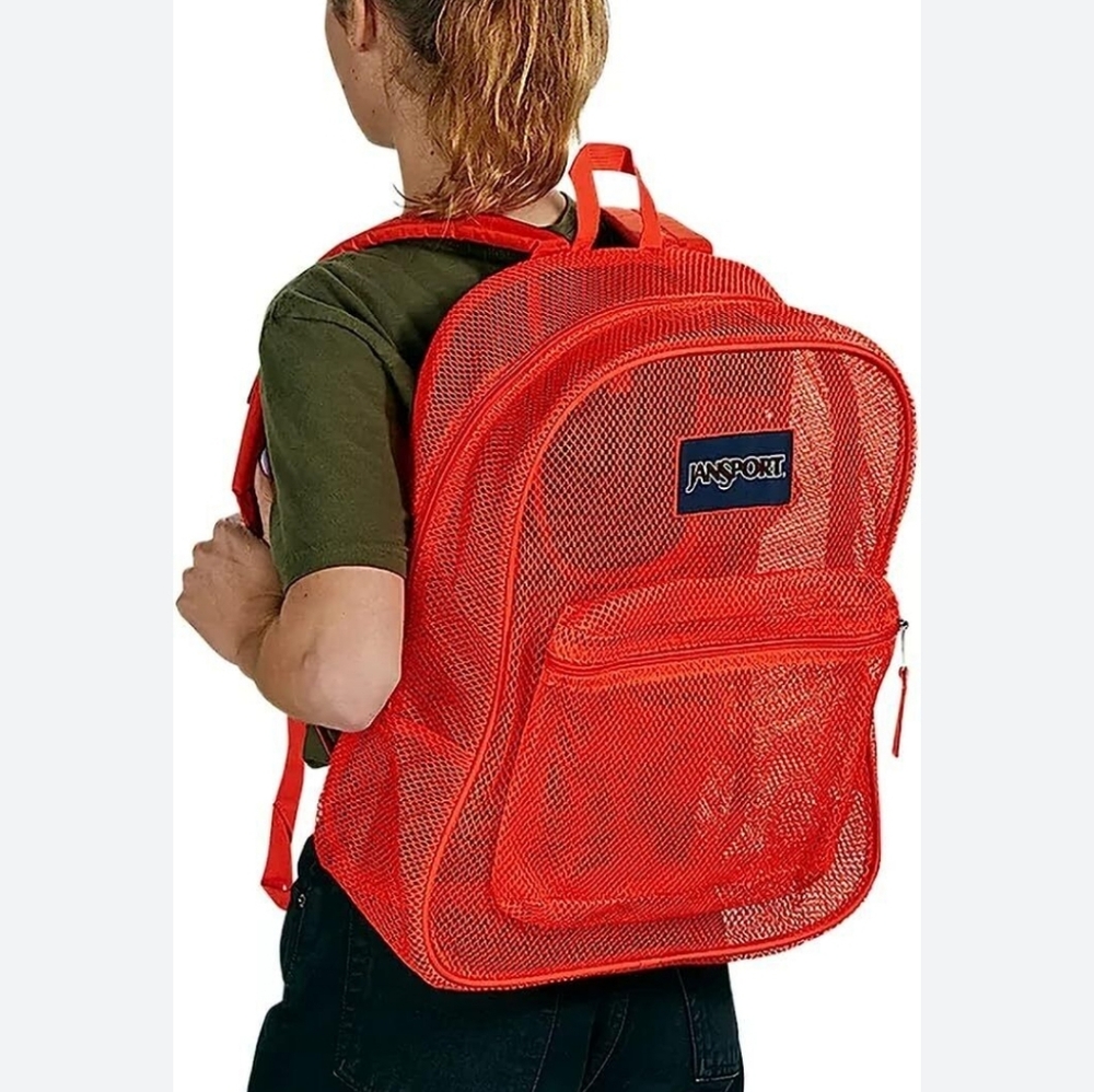JanSport Mesh Pack Backpack Red